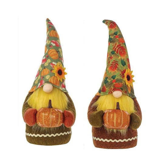 13.5&#x22; Fall Harvest Gnomes, 2ct.